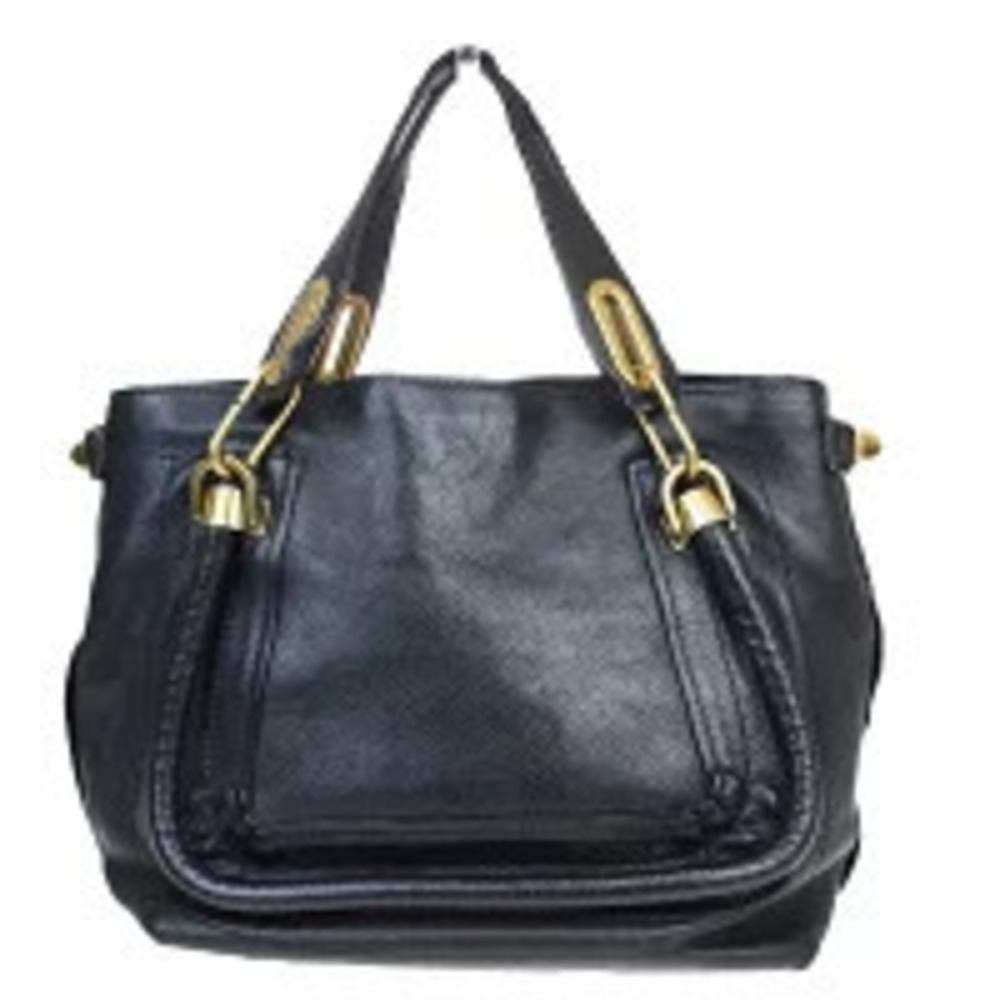 Chloe Paraty Leather Handbag Black